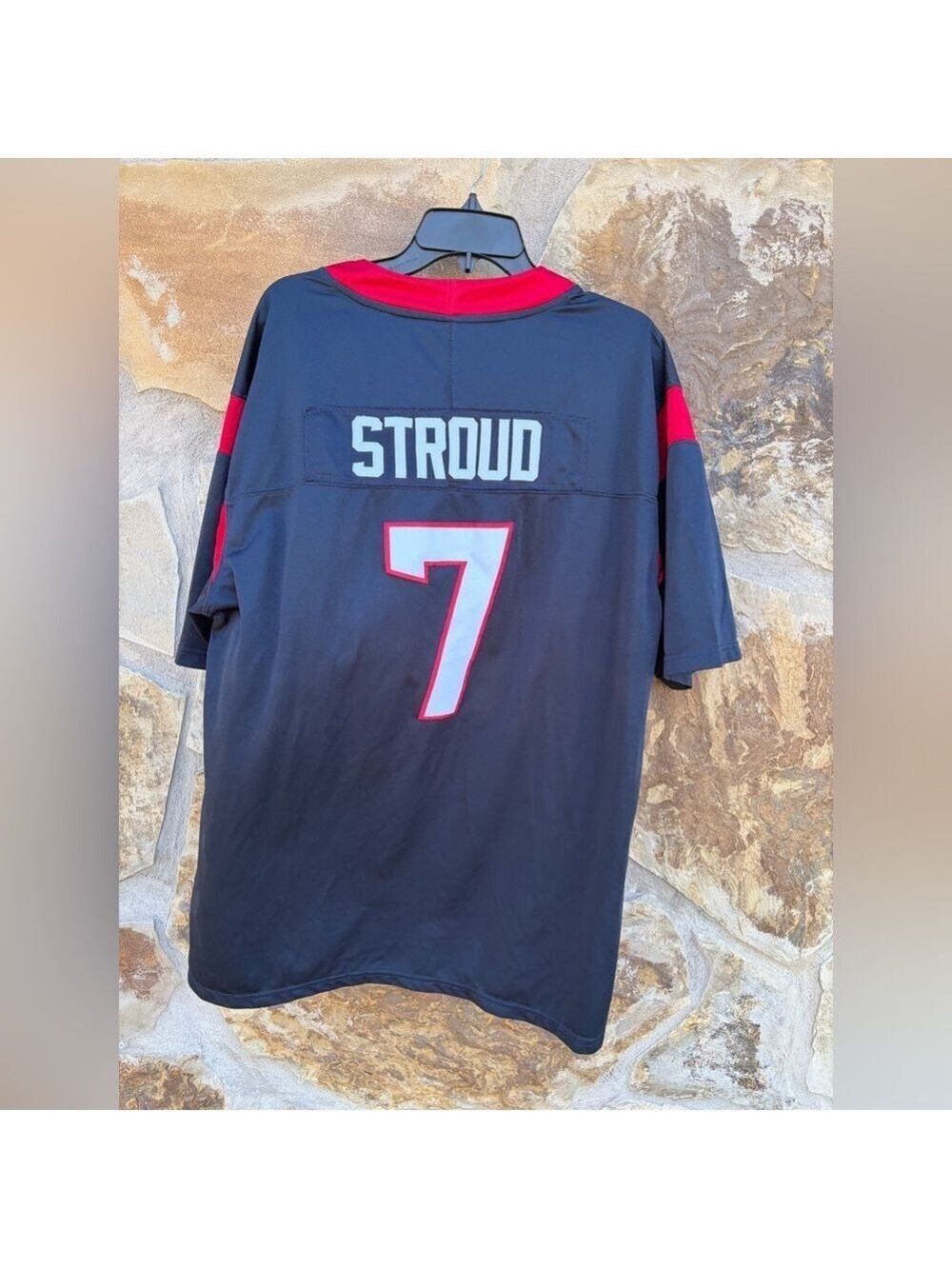 NFL Houston Texans CJ Stroud Football Jersey X 2 Unbranded XL Embroidered # 7